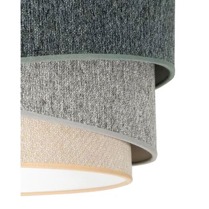 Duolla - Lámpara de techo KOBO ECO RECYCLING 1xE27/15W/230V diá. 45 cm verde/gris/color crema