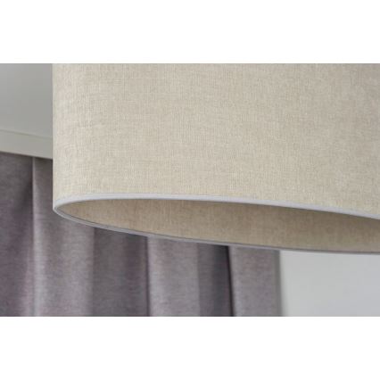 Duolla - Lámpara de techo OVAL 1xE27/15W/230V gris