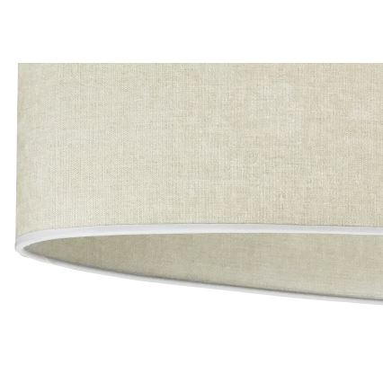 Duolla - Lámpara de techo OVAL 1xE27/15W/230V gris