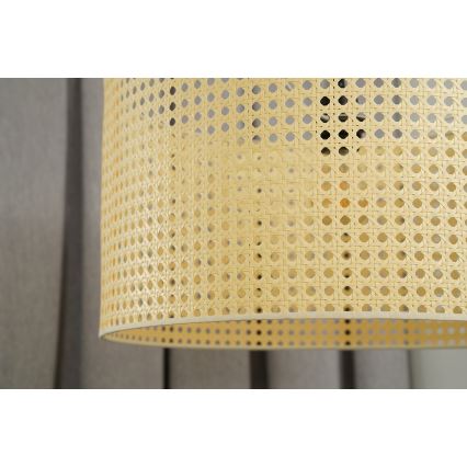 Duolla - Lámpara de techo ROLLER RATTAN 1xE27/15W/230V diá. 45 cm beige
