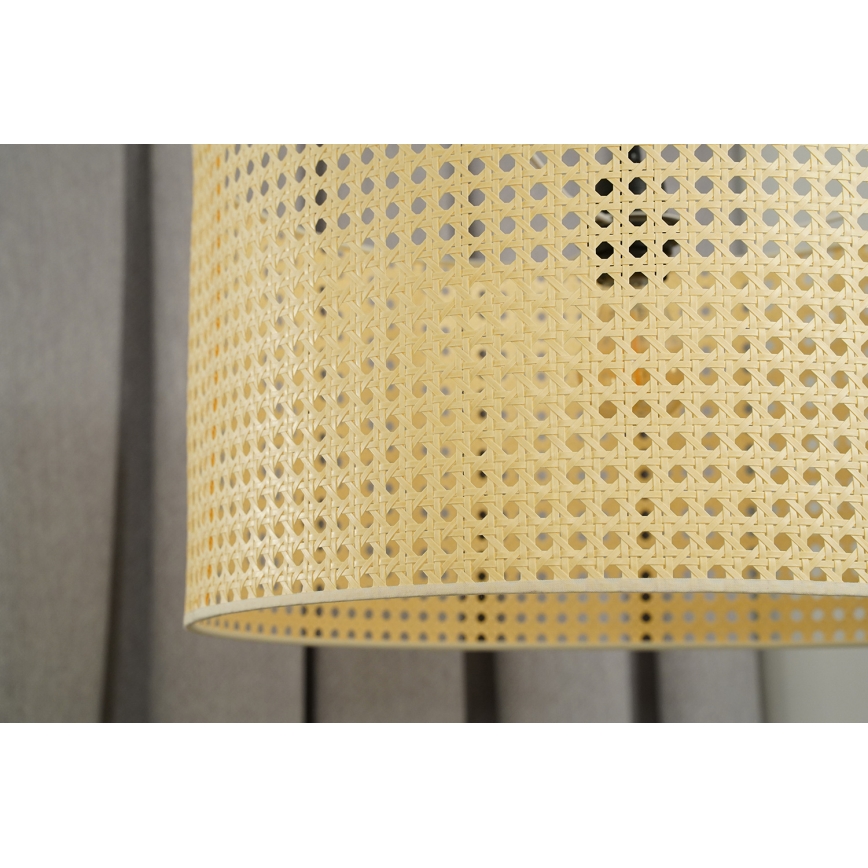 Duolla - Lámpara de techo ROLLER RATTAN 1xE27/15W/230V diá. 45 cm beige