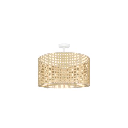 Duolla - Lámpara de techo ROLLER RATTAN 1xE27/15W/230V diá. 45 cm beige