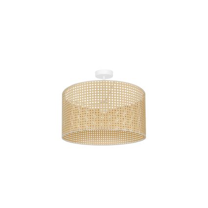 Duolla - Lámpara de techo ROLLER RATTAN 1xE27/15W/230V diá. 45 cm beige