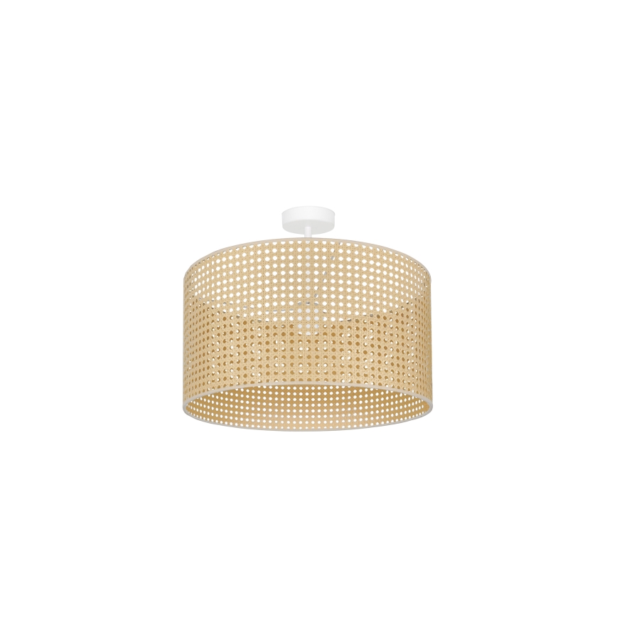 Duolla - Lámpara de techo ROLLER RATTAN 1xE27/15W/230V diá. 45 cm beige