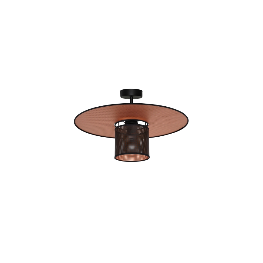 Duolla - Lámpara de techo TOKYO SHINY 1xE27/15W/230V diá. 50 cm negro/cobre