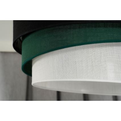 Duolla - Lámpara de techo TRIO 1xE27/15W/230V diá. 45 cm negro/verde/blanco