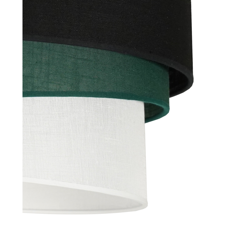 Duolla - Lámpara de techo TRIO 1xE27/15W/230V diá. 45 cm negro/verde/blanco