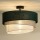Duolla - Lámpara de techo TRIO 1xE27/15W/230V diá. 45 cm verde/gris/blanco