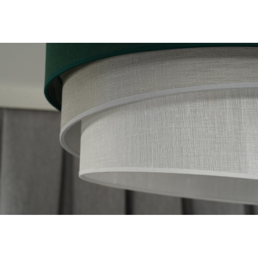 Duolla - Lámpara de techo TRIO 1xE27/15W/230V diá. 45 cm verde/gris/blanco