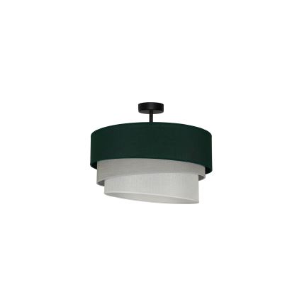 Duolla - Lámpara de techo TRIO 1xE27/15W/230V diá. 45 cm verde/gris/blanco