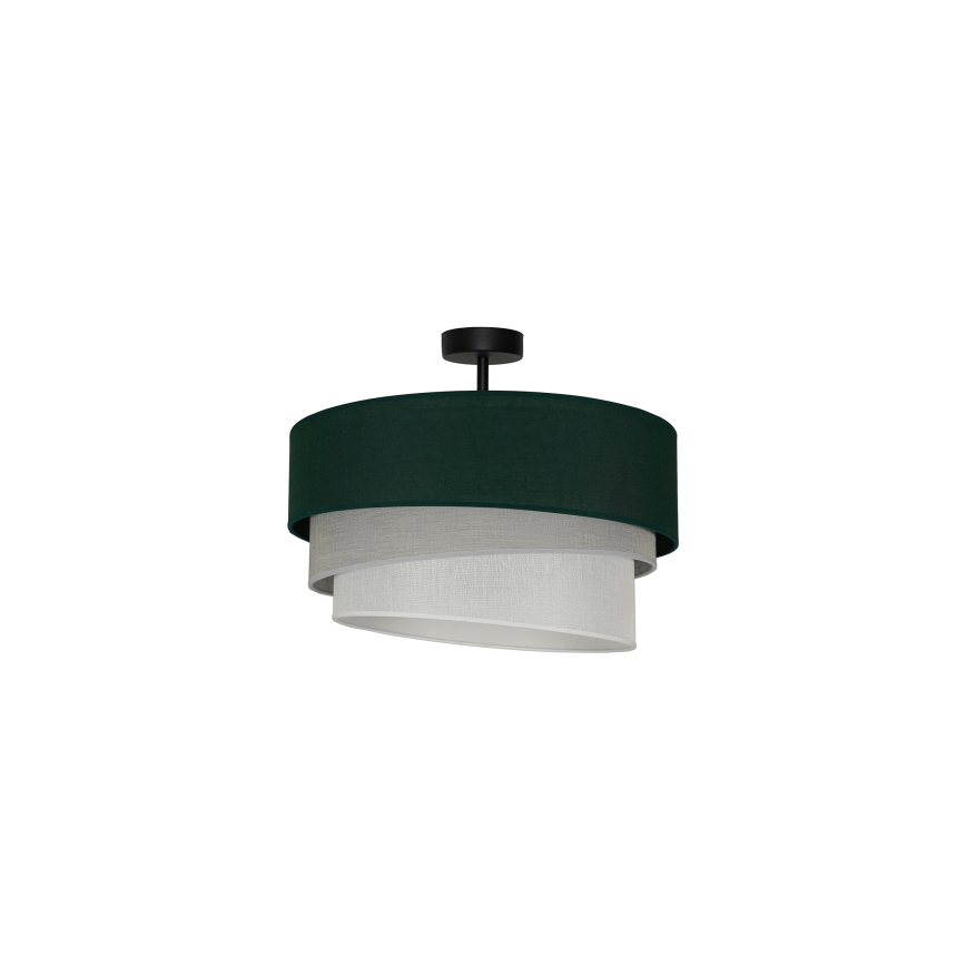 Duolla - Lámpara de techo TRIO 1xE27/15W/230V diá. 45 cm verde/gris/blanco