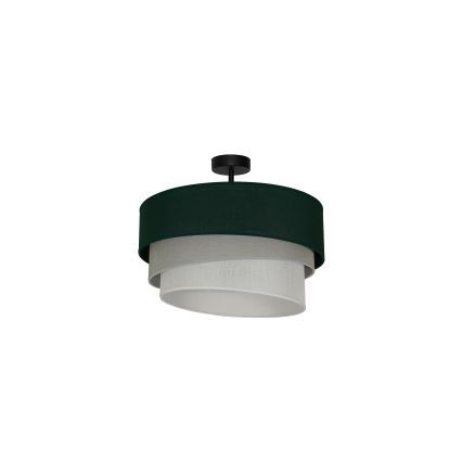 Duolla - Lámpara de techo TRIO 1xE27/15W/230V diá. 45 cm verde/gris/blanco