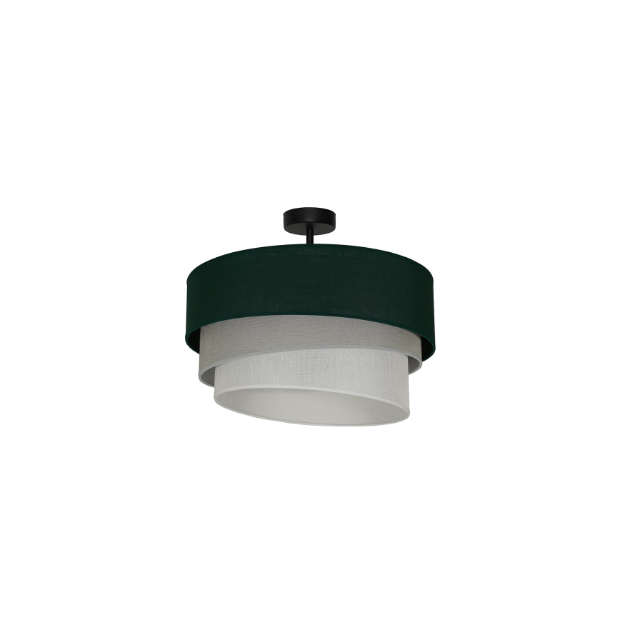 Duolla - Lámpara de techo TRIO 1xE27/15W/230V diá. 45 cm verde/gris/blanco