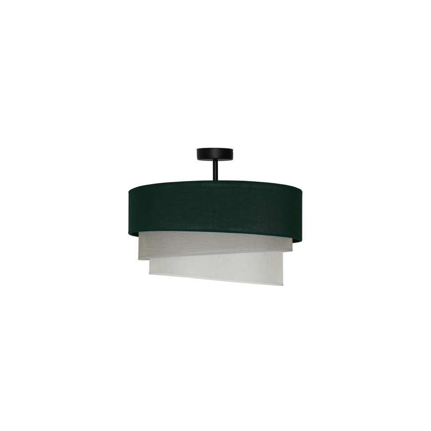 Duolla - Lámpara de techo TRIO 1xE27/15W/230V diá. 45 cm verde/gris/blanco