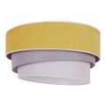 Duolla - Lámpara de techo TRIO 1xE27/15W/230V Ø 45 cm amarillo/gris/blanco