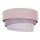Duolla - Lámpara de techo TRIO 1xE27/15W/230V Ø 45 cm rosa/gris/blanco