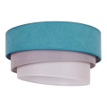 Duolla - Lámpara de techo TRIO 1xE27/15W/230V Ø 45 cm turquesa/gris/blanco