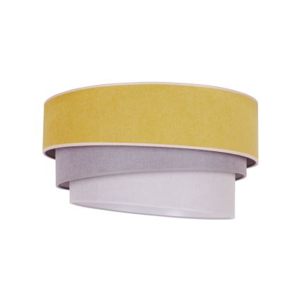 Duolla - Lámpara de techo TRIO 1xE27/15W/230V Ø 45 cm amarillo/gris/blanco