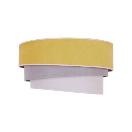 Duolla - Lámpara de techo TRIO 1xE27/15W/230V Ø 45 cm amarillo/gris/blanco