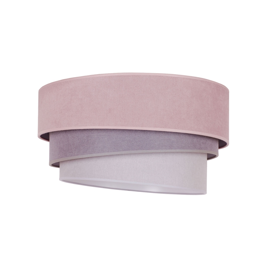 Duolla - Lámpara de techo TRIO 1xE27/15W/230V Ø 45 cm rosa/gris/blanco