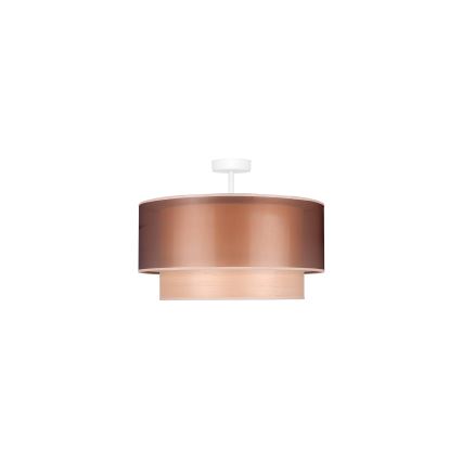 Duolla - Lámpara de techo WOOD BOHO 1xE27/15W/230V diá. 45 cm cobre/beige