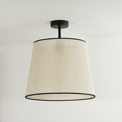 Duolla - Lámpara de techo YUTE 1xE27/15W/230V diá. 38 cm gris/negro
