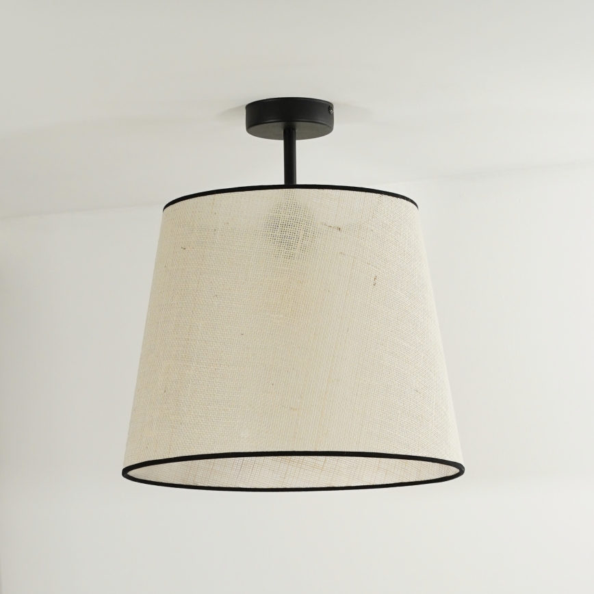 Duolla - Lámpara de techo YUTE 1xE27/15W/230V diá. 38 cm gris/negro