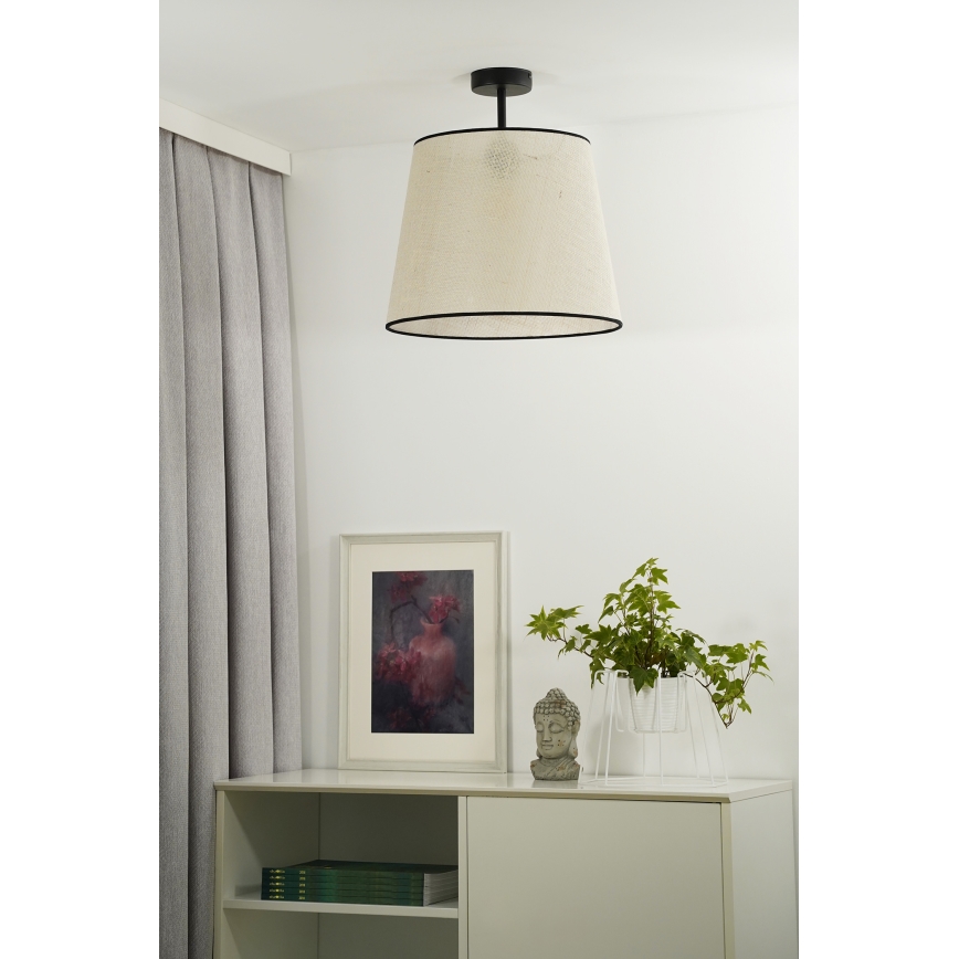 Duolla - Lámpara de techo YUTE 1xE27/15W/230V diá. 38 cm gris/negro