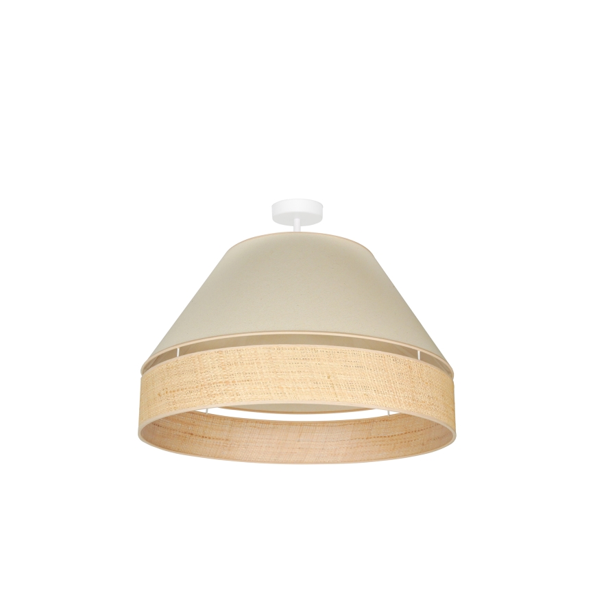 Duolla - Lámpara de techo YUTE AVIGNON 1xE27/15W/230V diá. 60 cm color crema/beige
