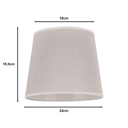 Duolla - Pantalla para lámpara de mesa CLASSIC M E27 diá. 24 cm beige