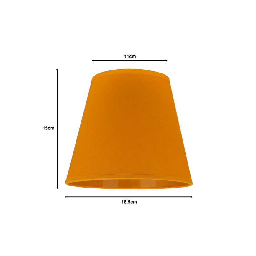 Duolla - Pantalla para lámpara de mesa SOFIA XS E14 d. 18,5 cm amarillo