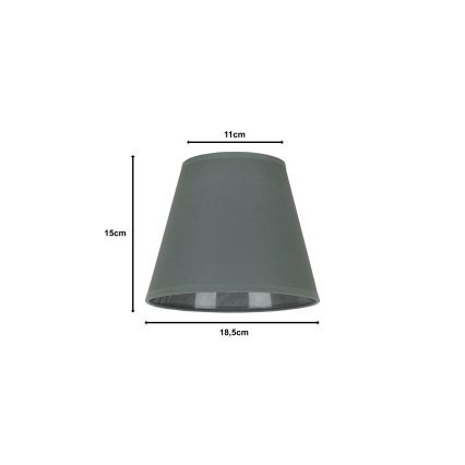 Duolla - Pantalla para lámpara de mesa SOFIA XS E14 d. 18,5 cm gris