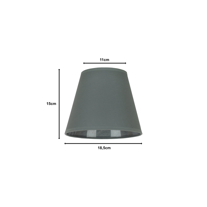 Duolla - Pantalla para lámpara de mesa SOFIA XS E14 d. 18,5 cm gris