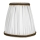 Duolla - Pantalla para lámpara de mesa y de pie E27 diá. 15 cm blanco/marrón