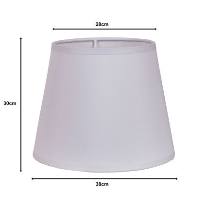 Duolla - Pantalla para lámpara de pie CLASSIC L E27 diá. 38 cm blanco