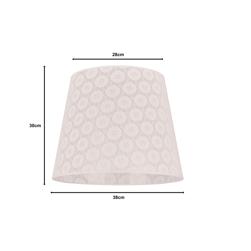 Duolla - Pantalla para lámpara de pie CLASSIC L E27 diá. 38 cm blanco