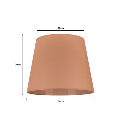 Duolla - Pantalla para lámpara de pie CLASSIC L E27 diá. 38 cm marrón