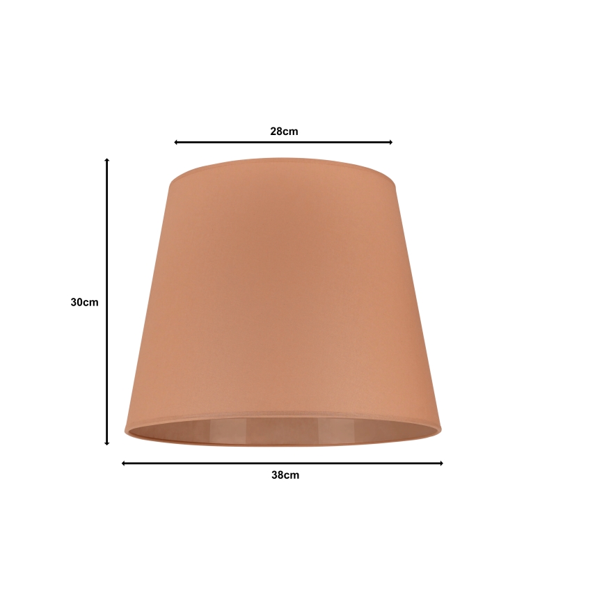 Duolla - Pantalla para lámpara de pie CLASSIC L E27 diá. 38 cm marrón