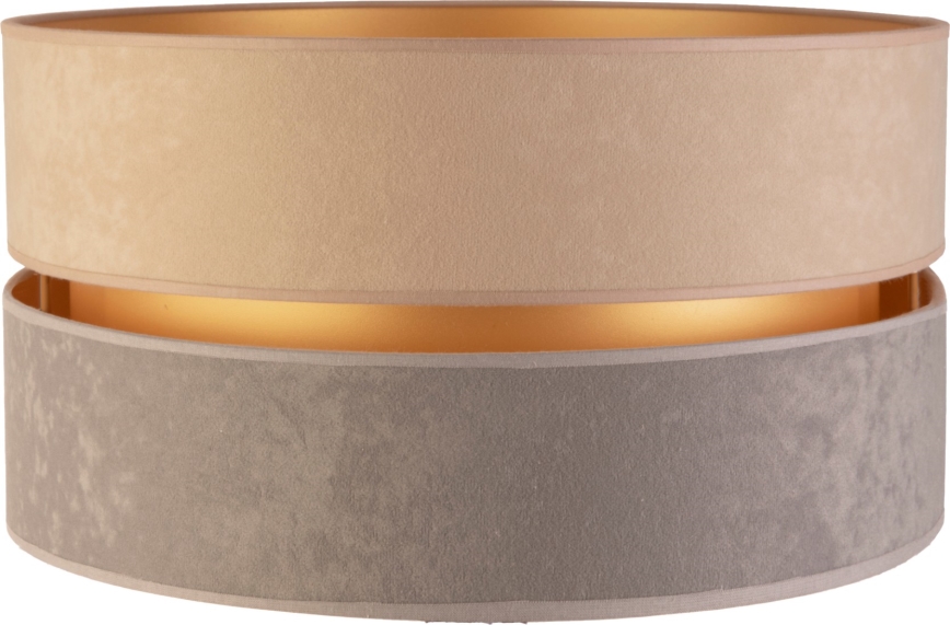 Duolla - Pantalla universal DUO E27 diá. 40 cm beige/gris/dorado