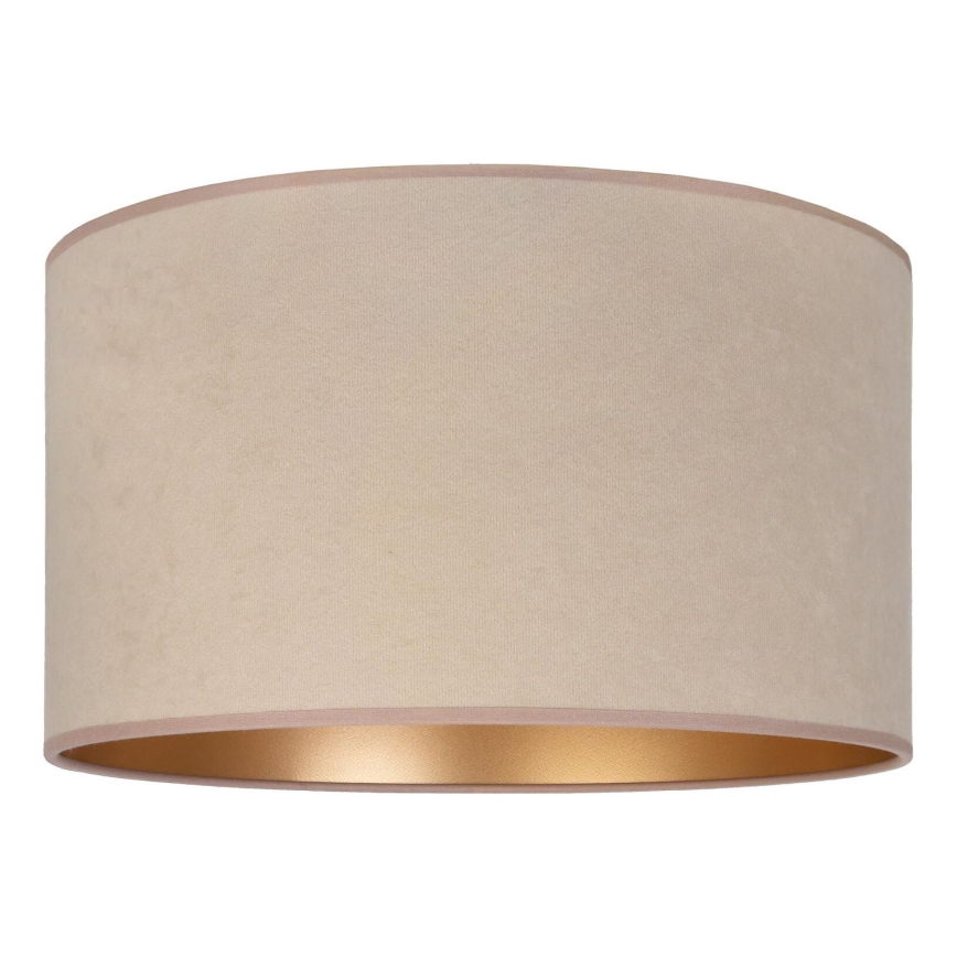 Duolla - Pantalla universal VELVET E27 Ø 35 cm beige/dorado