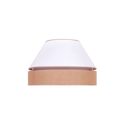 Duolla - Plafón AVIGNON 1xE27/15W/230V diá. 50 cm blanco/marrón