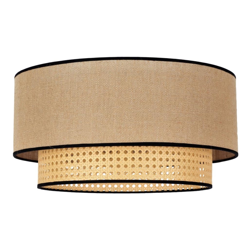 Duolla - Plafón BOHO 1xE27/15W/230V diá. 45 cm beige/ratán