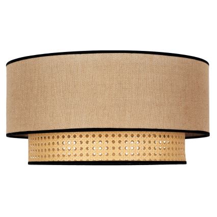 Duolla - Plafón BOHO 1xE27/15W/230V diá. 45 cm beige/ratán