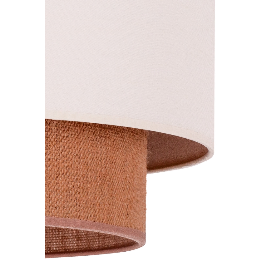 Duolla - Plafón BOHO 3xE27/15W/230V diá. 60 cm beige/marrón