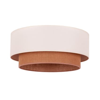 Duolla - Plafón BOHO 3xE27/15W/230V diá. 60 cm beige/marrón
