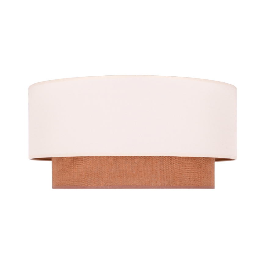 Duolla - Plafón BOHO 3xE27/15W/230V diá. 60 cm beige/marrón