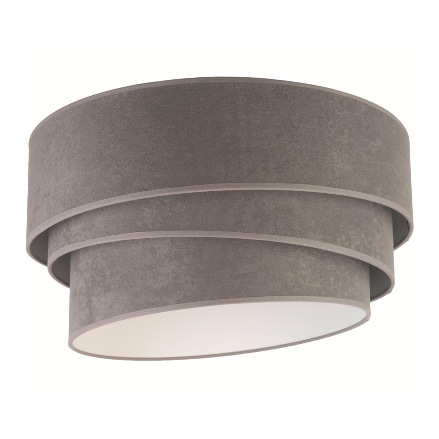 Duolla - Plafón DEVON 1xE27/40W/230V diá. 45 cm gris