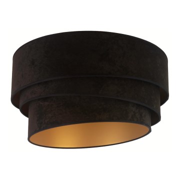 Duolla - Plafón DEVON 1xE27/40W/230V diá. 45 cm negro/dorado