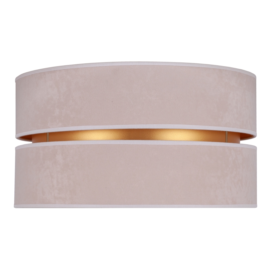 Duolla - Plafón DUO 1xE27/15W/230V diá. 40 cm beige/dorado