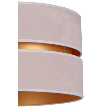 Duolla - Plafón DUO 1xE27/15W/230V diá. 40 cm beige/dorado